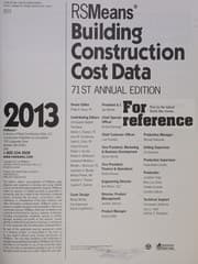 Rent 2013 Rsmeans Building Construction Cost Data (71st)