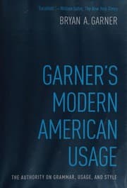 Rent Garner's Modern American Usage