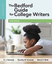 Rent The Bedford Guide for College Writers with Reader